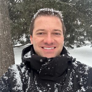 Rickiel Franklin in the snow