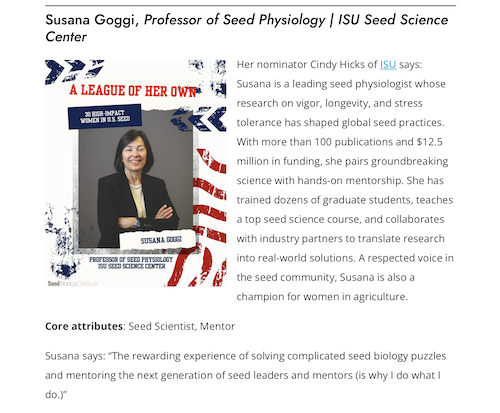 Susan Goggi award flyer