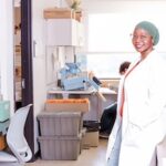 Amina Moro in the lab